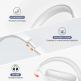 Безжични блутут слушалки с микрофон - 4smarts SkyBuds Wave Wireless Headphones (бял) thumbnail 6