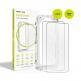 2 броя калени стъклени защитни покрития за дисплея на iPhone 16, iPhone 15 - Mobile Origin EasyGlass Full Cover Tempered Glass Pack With Applicator (черен-прозрачен) thumbnail