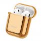 Baseus Shining Hook Silica Gel Case - силиконов калъф за Apple Airpods & Apple Airpods 2 (златист) thumbnail