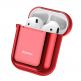 Baseus Shining Hook Silica Gel Case - силиконов калъф за Apple Airpods & Apple Airpods 2 (червен) thumbnail