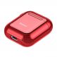 Baseus Shining Hook Silica Gel Case - силиконов калъф за Apple Airpods & Apple Airpods 2 (червен) thumbnail 6