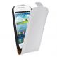 Leather Flip Case - вертикален кожен калъф за Samsung Galaxy S3 Mini i8190 (бял) thumbnail