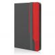 Incipio Invert Universal Folio - универсален кожен калъф и поставка за таблети до 10 инча (сив-червен) thumbnail 3