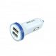PNY Dual USB Car Charger 3.1A (1x1A и 1x2.1A) - зарядно за кола с два USB изхода за смартфони и таблети thumbnail