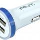 PNY Dual USB Car Charger 3.1A (1x1A и 1x2.1A) - зарядно за кола с два USB изхода за смартфони и таблети thumbnail 3