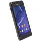 Krusell Frost Cover - поликарбонатов кейс за Sony Xperia E1 (черен-прозрачен) thumbnail 2