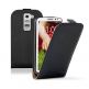 Leather Flip Case - вертикален кожен калъф за LG G2 Mini (черен) thumbnail