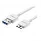 Samsung USB 3.0 DataCable - оригинален кабел за Samsung Galaxy Note 3 (150 см.) - бял (bulk) thumbnail 2