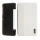 Rock Elegant Flip Case - кожен калъф и поставка за Samsung Galaxy Tab 4 7.0 (бял) thumbnail 2