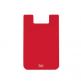 Out Of Style Phone Wallet Red - практичен силиконов джоб, прикрепящ се към гърба на вашето мобилно устройство (червен) thumbnail