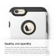 Elago S6P Duro Case - уникален удароустойчив хибриден кейс + HD покритие за iPhone 6/6S Plus (бял) thumbnail 2