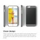 Elago S6P Outfit Aluminum + HD Clear Film - алуминиев кейс и HD покритие за iPhone 6/6S Plus (сив-черен) thumbnail 2