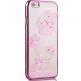 Comma Crystal Flora Case - поликарбонатов кейс за iPhone 6/6S Plus (с кристали Сваровски) (розов) thumbnail