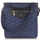Knomo Maple Cross Body Bag - кожена чанта с презрамка за iPad и таблети до 10.2 инча (тъмносин) thumbnail