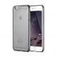 Ultra-Thin Shell Case - тънък силиконов (TPU) калъф (0.4 mm) за iPhone 6/6S (черен-прозрачен) thumbnail