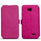 Wallet Flip Case - кожен калъф, тип портфейл и поставка за Sony Xperia Z4 (розов) thumbnail 2