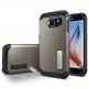 Spigen Tough Armor Case - хибриден кейс с поставка и най-висока степен на защита за Samsung Galaxy S6 (сив) thumbnail