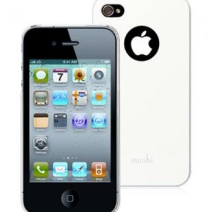 Moshi iGlaze - поликарбонатов кейс и защитно покритие за iPhone 4 (бял)  2