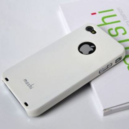 Moshi iGlaze - поликарбонатов кейс и защитно покритие за iPhone 4 (бял)  3