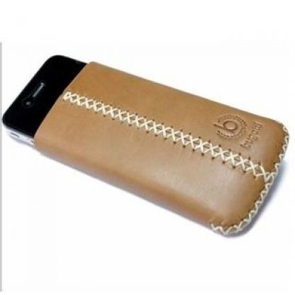 Bugatti Cross Leather Case - кожен калъф за iPhone 4 (кафяв) 3