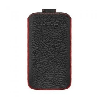 GRIPIS Slider Sleeve R - кожен калъф за iPhone 4 (черен - ръчна изработка) 3