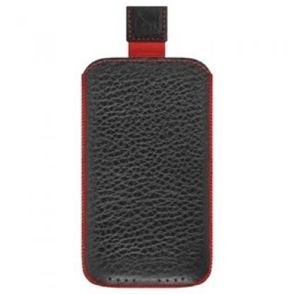GRIPIS Slider Sleeve R - кожен калъф за iPhone 4 (черен - ръчна изработка) 4