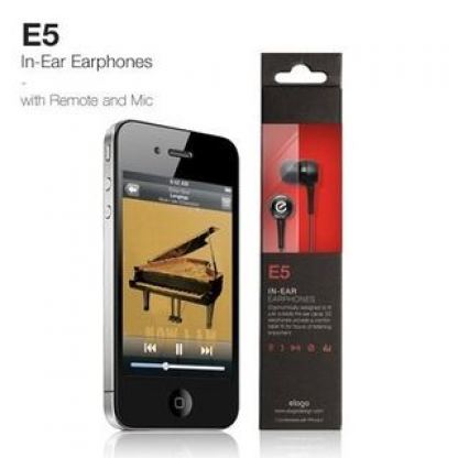 Elago E5 In-Ear Noise-Reducing - слушалки с микрофон за iPhone и мобилни телефони  4