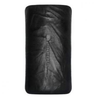 GRIPIS TwinCase - кожен калъф за iPhone 4 (черен - ръчна изработка) 2