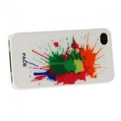 Splash Case - поликарбонатов кейс за iPhone 4/4S (бял)  2
