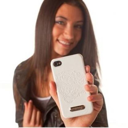 Ed Hardy White Tiger Executive - кожен кейс за iPhone 4 4