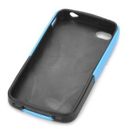 Saucer Man Case - хибриден кейс за iPhone 4/4S (син)  2