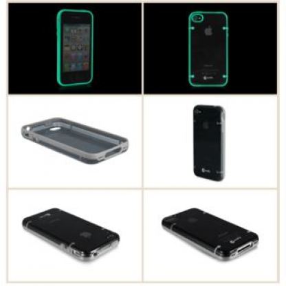 Macally Glow in the dark - поликарбонатов кейс за iPhone 4/4S  2