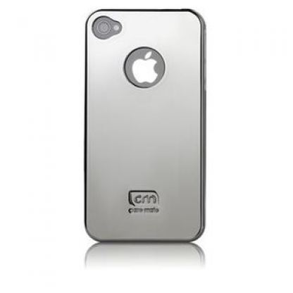 CaseMate BT Metallic Silver - хромиран кейс за iPhone 4  4