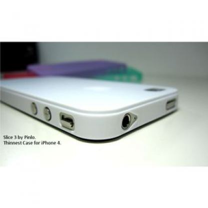 Pinlo Slice 3 - най-тънкият кейс за iPhone 4 (бял)  2