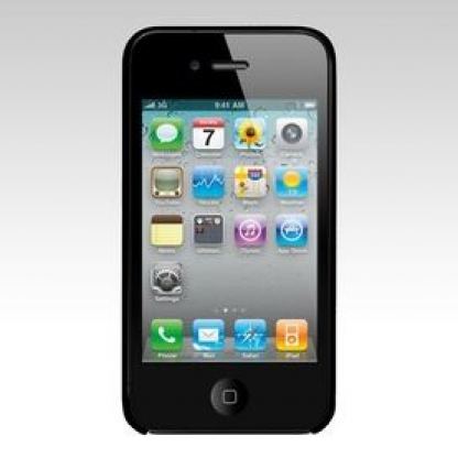 iCU Jet 4 Bright Opaque Black - поликарбонатов кейс за iPhone 4  3