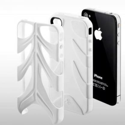 SwitchEasy Capsule Rebel 4 - хибриден кейс за iPhone 4 (бял)  4