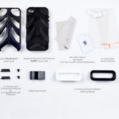 SwitchEasy Capsule Rebel 4 - хибриден кейс за iPhone 4 (бял)  5