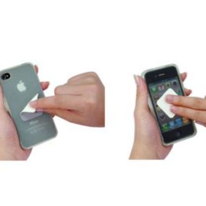 Macally FlexFit Clear - поликарбонатов кейс за iPhone 4  2