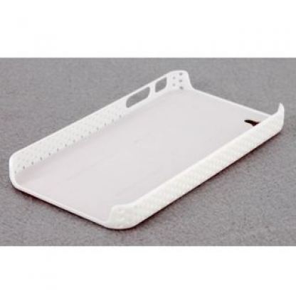 Gilding Mesh поликарбонатов кейс за iPhone 4 (черен)  3