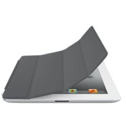 Apple Smart Cover - полиуретаново покритие за iPad 2 (тъмносив)  3