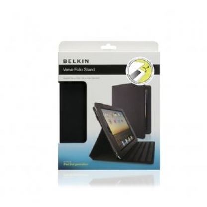 Belkin Verve Folio с Auto On/Off - кожен калъф и стойка за iPad 2  3