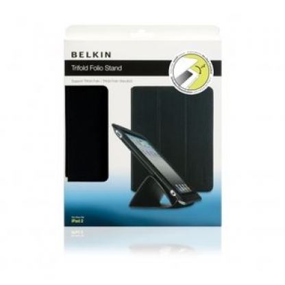 Belkin Trifold с Auto On/Off - кожен калъф и поставка за iPad 2  2