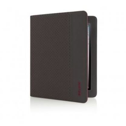 Belkin Flip Folio - кожен кейс и поставка за iPad 2 (черен-червен)  4