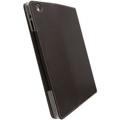 Krusell Luna Case 2 - кожен калъф и стойка за iPad 2 (кафяв)  2