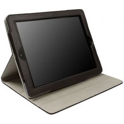 Krusell Luna Case 2 - кожен калъф и стойка за iPad 2 (кафяв)  4