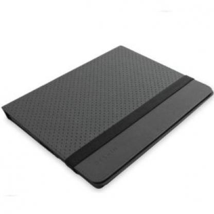 Belkin Flip Folio Stand - кожен кейс и поставка за iPad 2 (черен-сив)  3