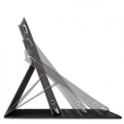 Belkin Flip Folio Stand - кожен кейс и поставка за iPad 2 (черен-лилав)  3