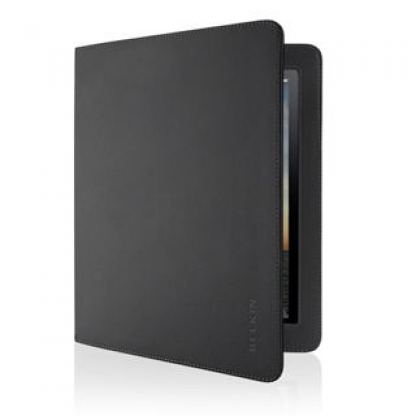 Belkin Folio Stand Verve - кожен калъф и поставка за iPad 2 (черен)  2