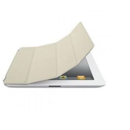Apple Smart Cover - кожено покритие за iPad 2 (кремав)  4