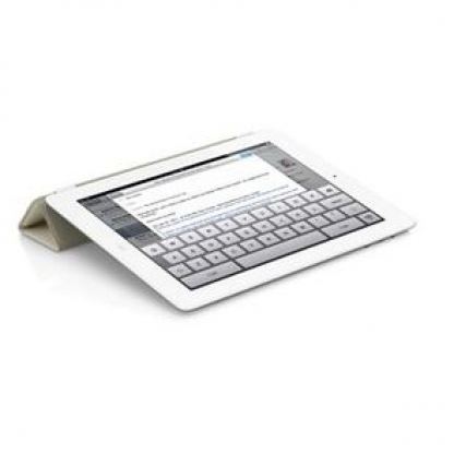 Apple Smart Cover - кожено покритие за iPad 2 (кремав)  6